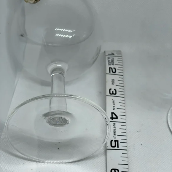 Hand crafted small stemmed wine glass embellished vintage jewelry pearl crystal - Picture 4 of 5